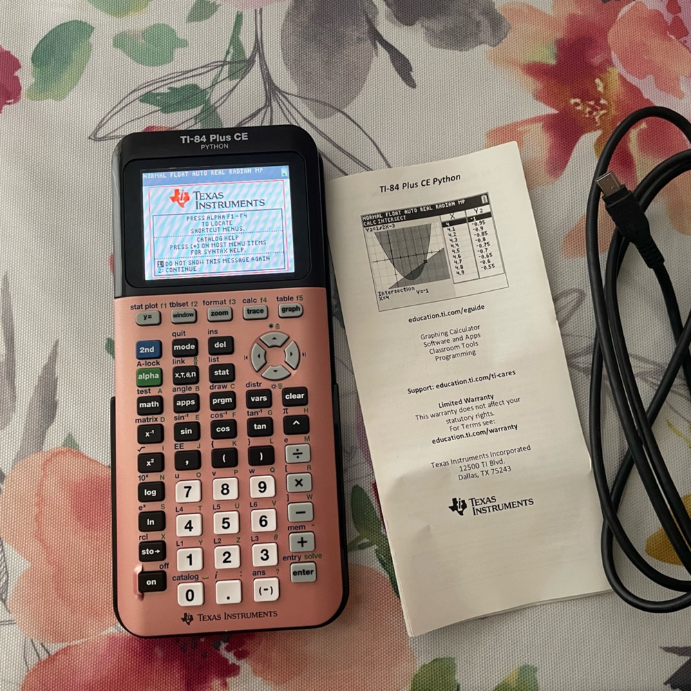 Texas Instruments Pink TI-84 Plus CE Calculator